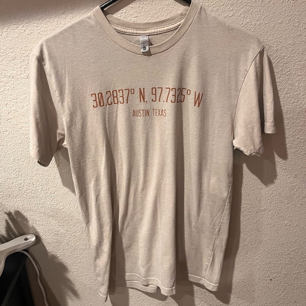 Austin Texas coordinates t shirt